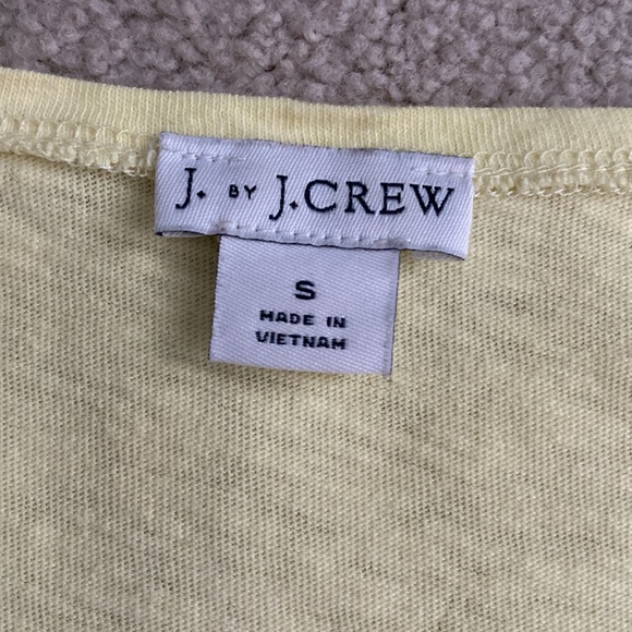 J. By J.Crew size small wrap and tie yellow Tshirt - Picture 8 of 14